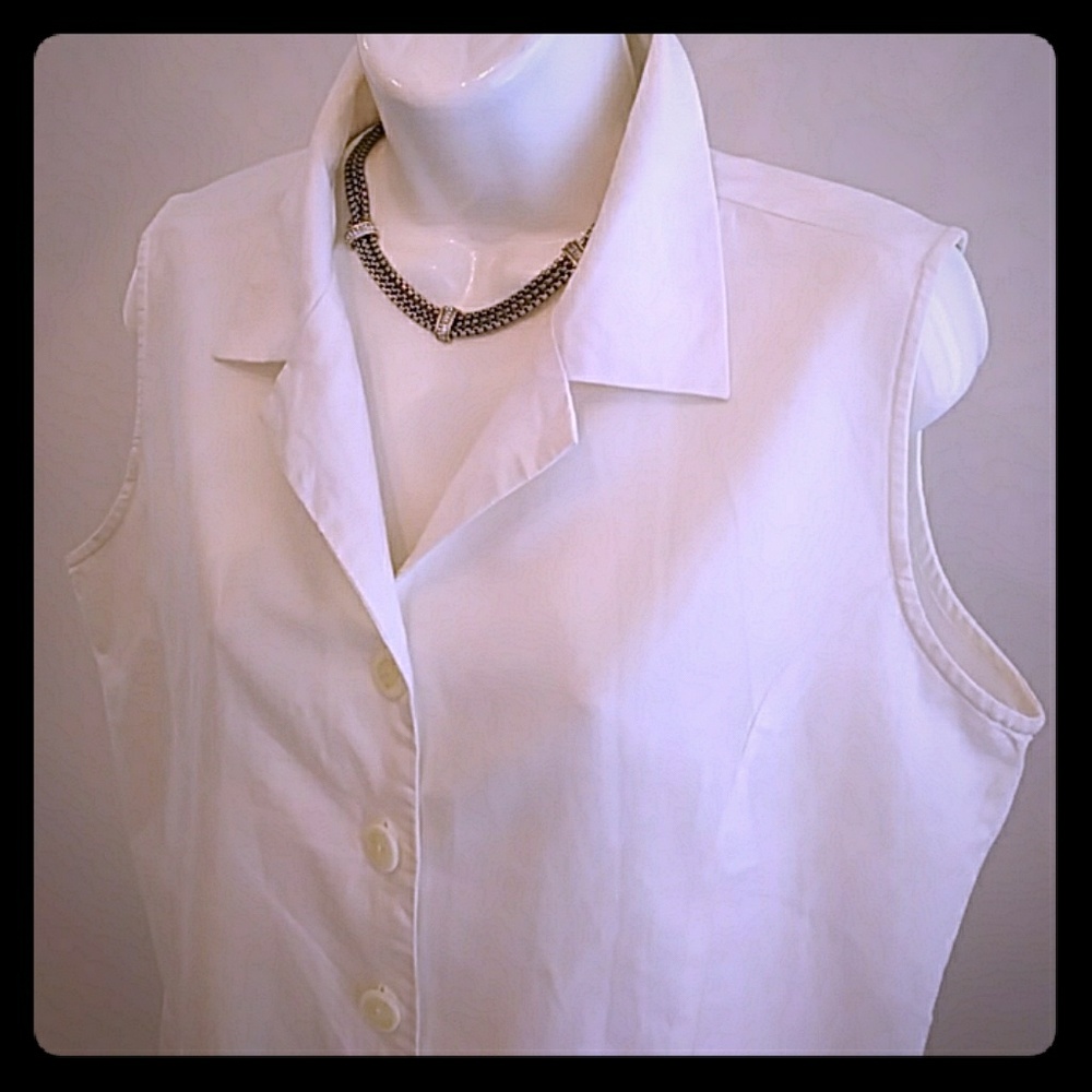 White Button Down Top - image 2